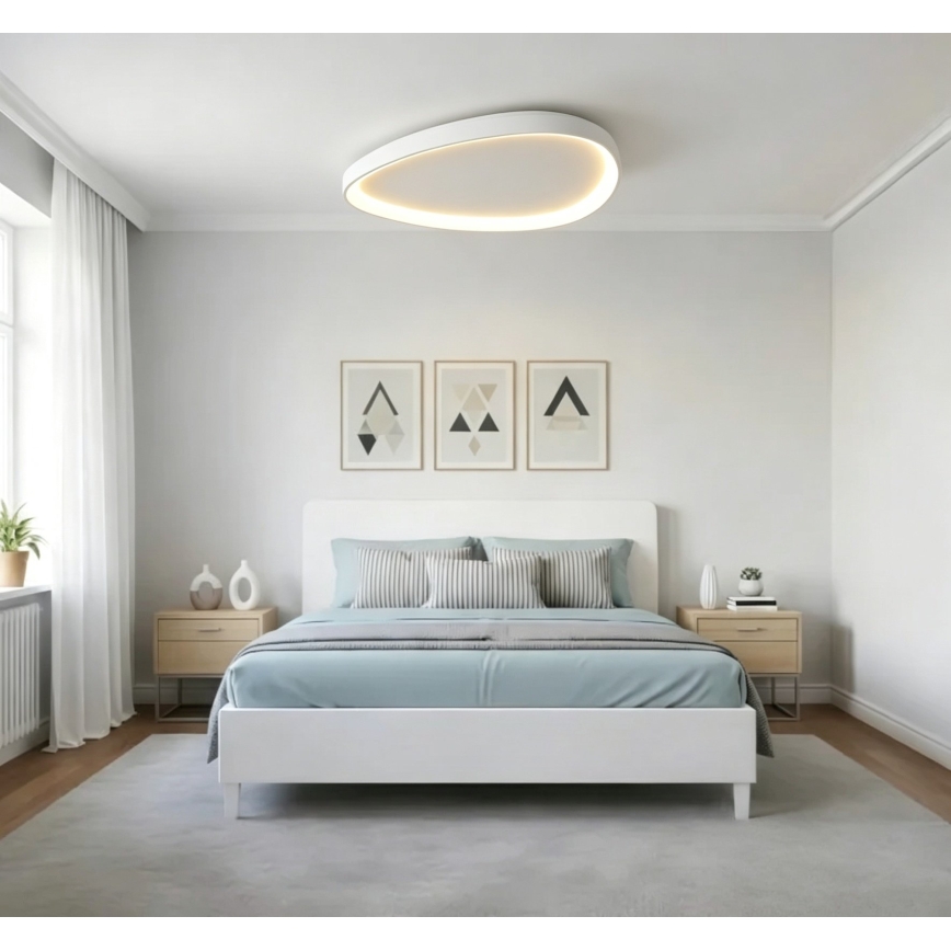 Top Light - LED stropno svjetlo s prigušivanjem ECLIPSE LED/55W/230V 3000-6500K pr. 60 cm bijela + daljinski upravljač