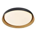 Top Light - LED stropna svjetiljka s prigušivanjem SATELLITE LED/36W/230V 3000-6500K promjer 43 cm crna/smeđa + daljinski upravljač