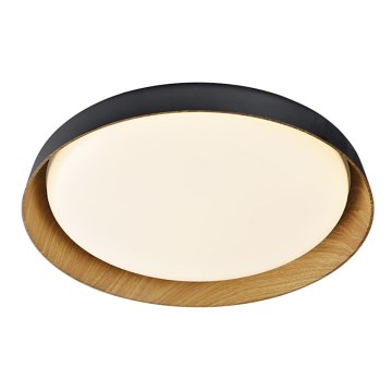 Top Light - LED stropna svjetiljka s prigušivanjem SATELLITE LED/36W/230V 3000-6500K promjer 43 cm crna/smeđa + daljinski upravljač