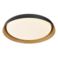 Top Light - LED stropna svjetiljka s prigušivanjem SATELLITE LED/48W/230V 3000-6500K promjer 53 cm crna/smeđa + daljinski upravljač