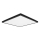 Top Light - LED Stropna svjetiljka za kupaonicu ONYX LED/24W/230V IP44 3000/4000/6500K 38x38 cm crna