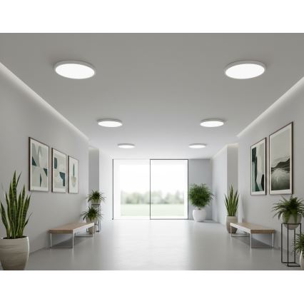 Top Light - LED stropna svjetiljka sa senzorom pokreta REVIT LED/12/18/24W/230V 3000/4000/6500K promjer 30 cm bijela