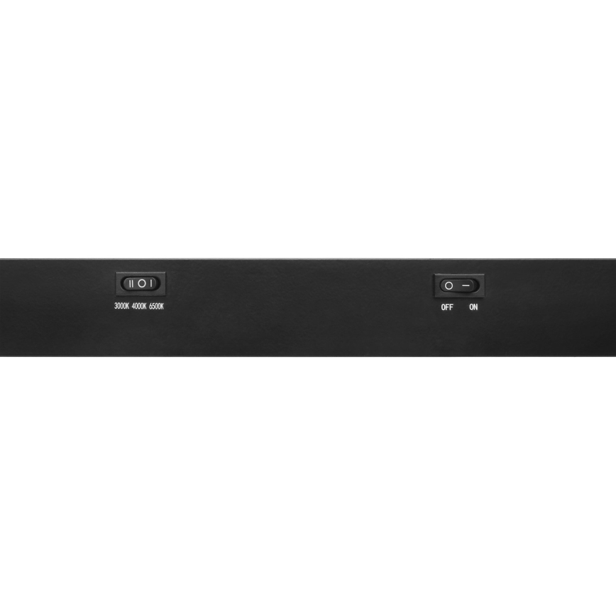 Top Light - LED osvjetljenje ispod kuhinjskih ormarića AXIS LED/15W/230V 3000/4000/6500K 60 cm crno