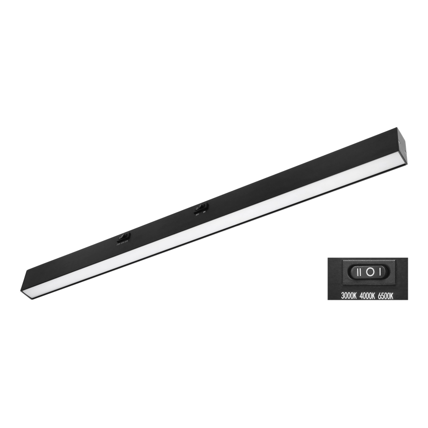Top Light - LED osvjetljenje ispod kuhinjskih ormarića AXIS LED/15W/230V 3000/4000/6500K 60 cm crno