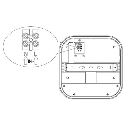 Top Light - LED Vanjska zidna lampa sa senzorom pokreta i sumraka BARI LED/20W/230V 4000K IP65