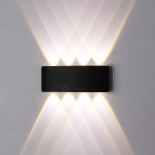 Top Light - LED Vanjska zidna svjetiljka LED/8W/230V IP44 4000K crna