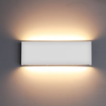 Top Light - LED Vanjska zidna svjetiljka OBLIGO LED/12W/230V IP65 bijela