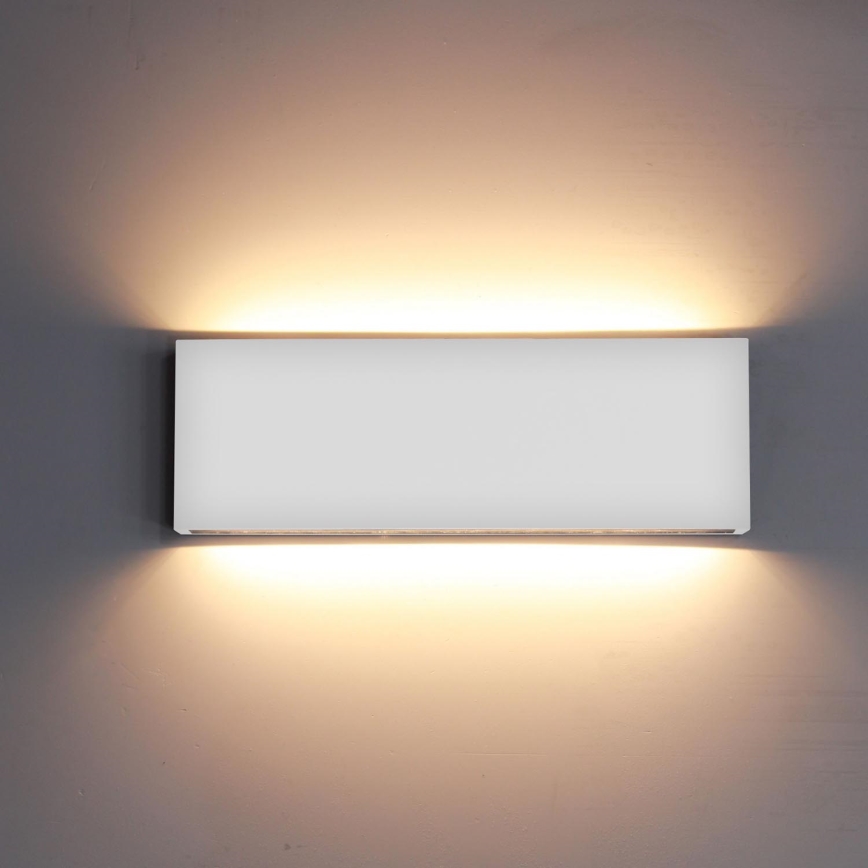 Top Light - LED Vanjska zidna svjetiljka OBLIGO LED/12W/230V IP65 bijela