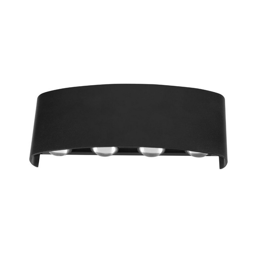 Top Light - LED Vanjska zidna svjetiljka RAY LED/8W/230V IP44 4000K crna