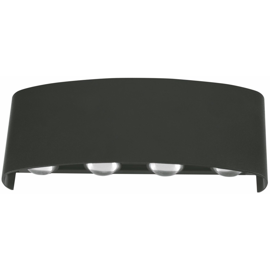 Top Light - LED Vanjska zidna svjetiljka RAY LED/8W/230V IP44 4000K crna