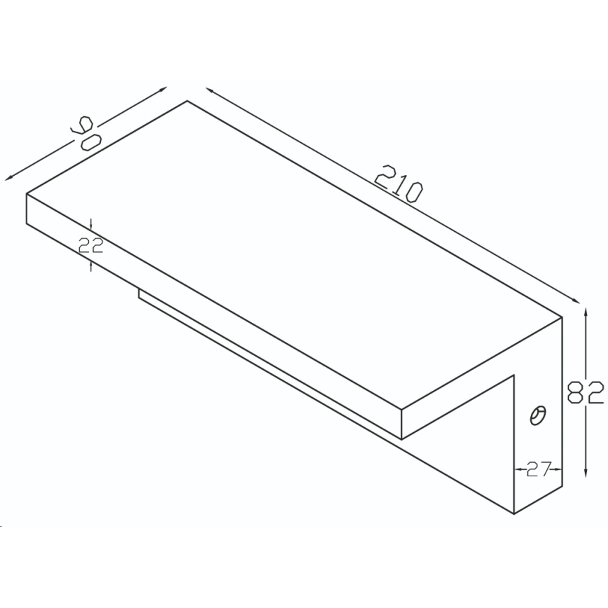 Top Light - LED Vanjska zidna svjetiljka sa senzorom ELON LED/10W/230V 4000K IP54