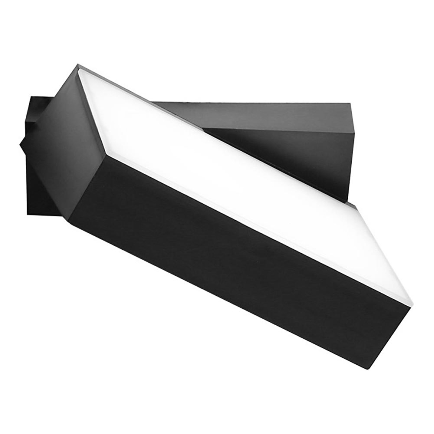 Top Light - LED vanjsko zidno svjetlo FLIP LED/12W/230V 3000/4000/6000K IP54 crno