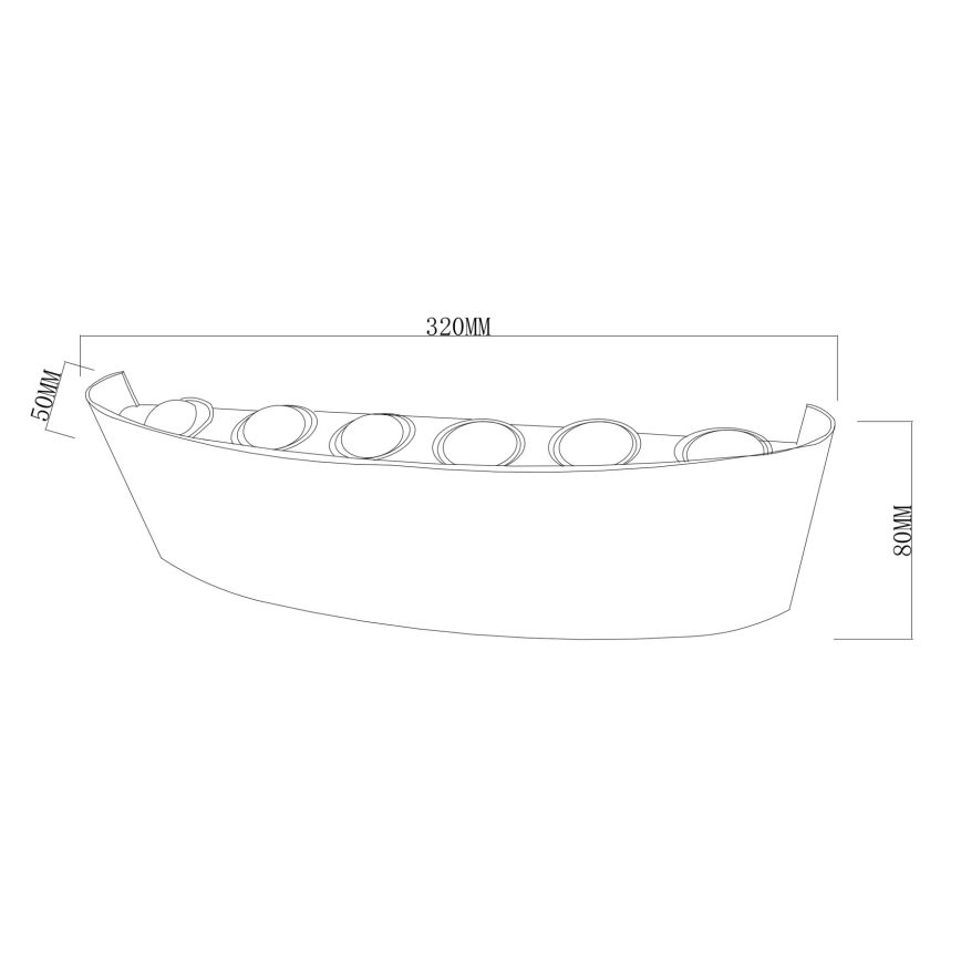 Top Light - LED Vanjsko zidno svjetlo RAY LED/10W/230V 3000/4000/6500K IP54 bijela