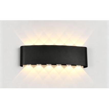 Top Light - LED Vanjsko zidno svjetlo RAY LED/10W/230V 3000/4000/6500K IP54 crna