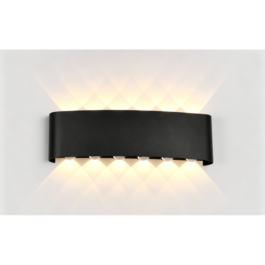 Top Light - LED Vanjsko zidno svjetlo RAY LED/10W/230V 3000/4000/6500K IP54 crna