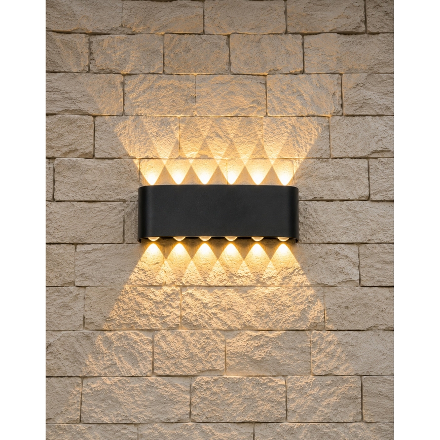 Top Light - LED Vanjsko zidno svjetlo RAY LED/10W/230V 3000/4000/6500K IP54 crna