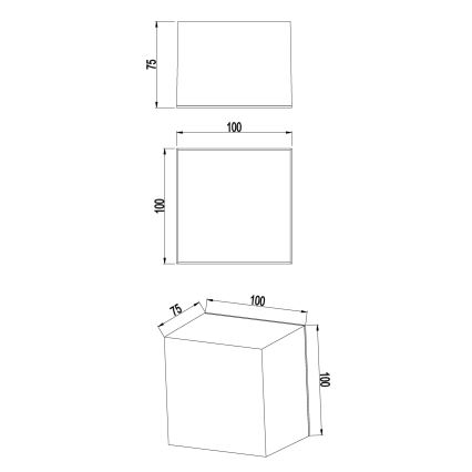 Top Light - LED Zidna lampa za kupaonicu BOXTER LED/5W/230V 4000K IP65