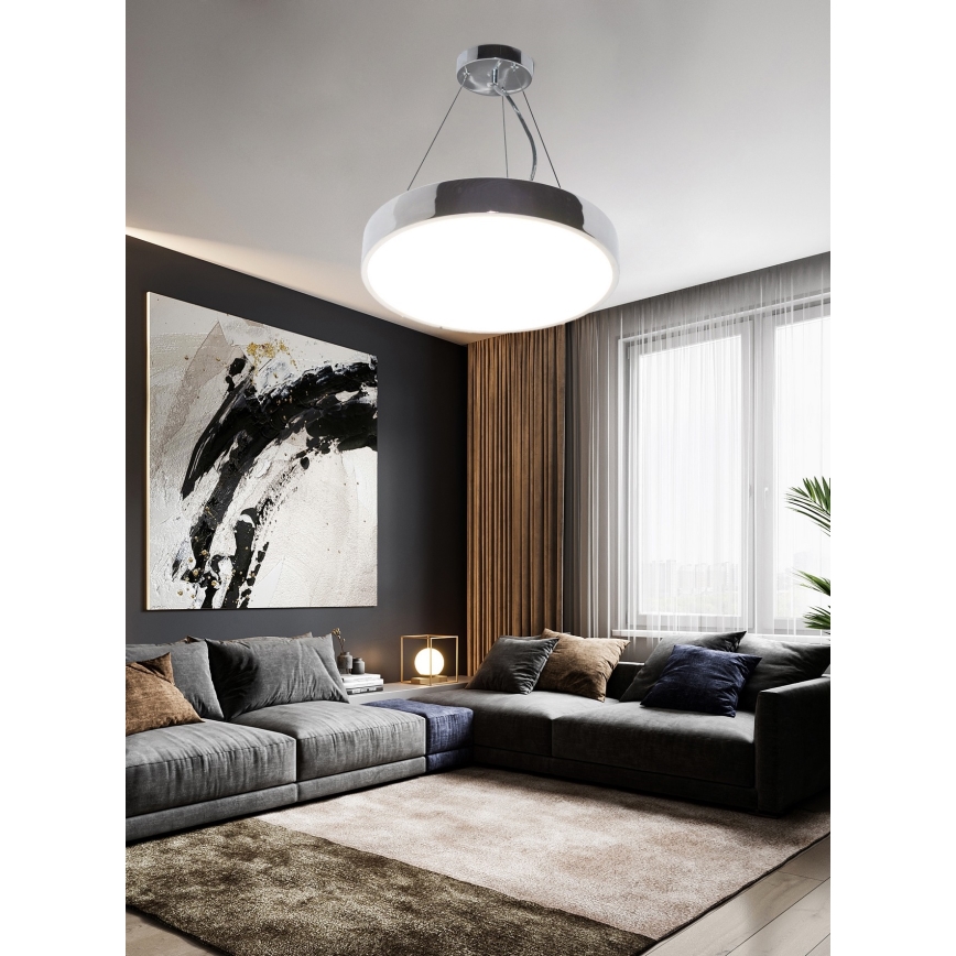 Top Light Metal 40CRZ RC - LED Prigušivi luster na sajli METAL LED/51W/230V sjajni krom + daljinski upravljač