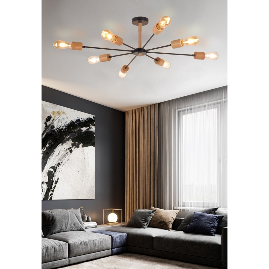 Top Light Star 8 - Viseći luster STAR 8xE27/40W/230V bor