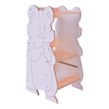 Toranj za učenje HAMSTER bijela/javor