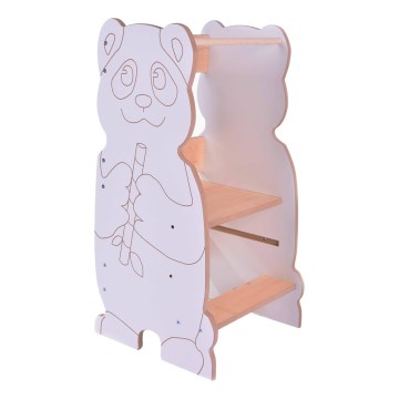 Toranj za učenje PANDA bijela/javor