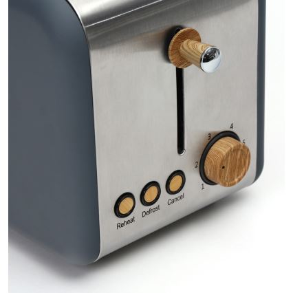 Toster s dva otvora 900W/230V nehrđajući čelik/siva