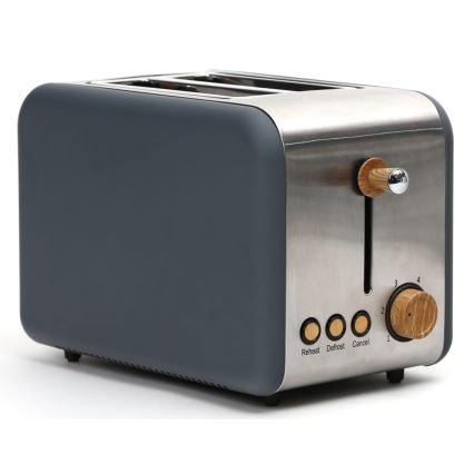 Toster s dva otvora 900W/230V nehrđajući čelik/siva