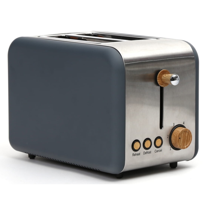 Toster s dva otvora 900W/230V nehrđajući čelik/siva