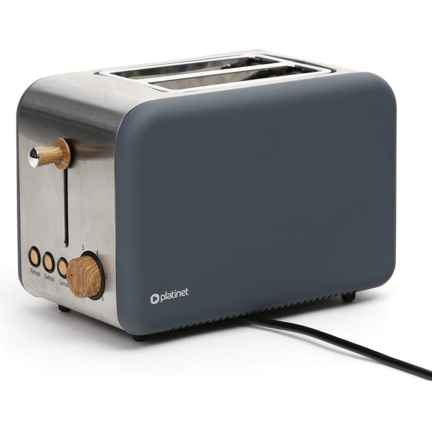 Toster s dva otvora 900W/230V nehrđajući čelik/siva