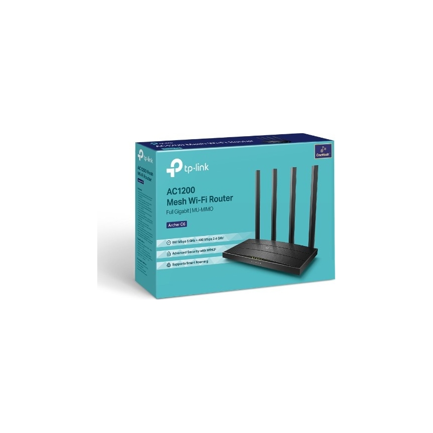 TP-Link - Bežični gigabitni MU-MIMO usmjerivač Archer C6 V3.2 Wi-Fi
