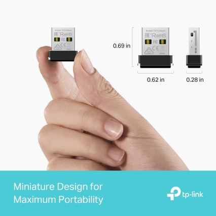 TP-Link - Bežični Wi-Fi 6 USB nano adapter Archer TX1U Nano