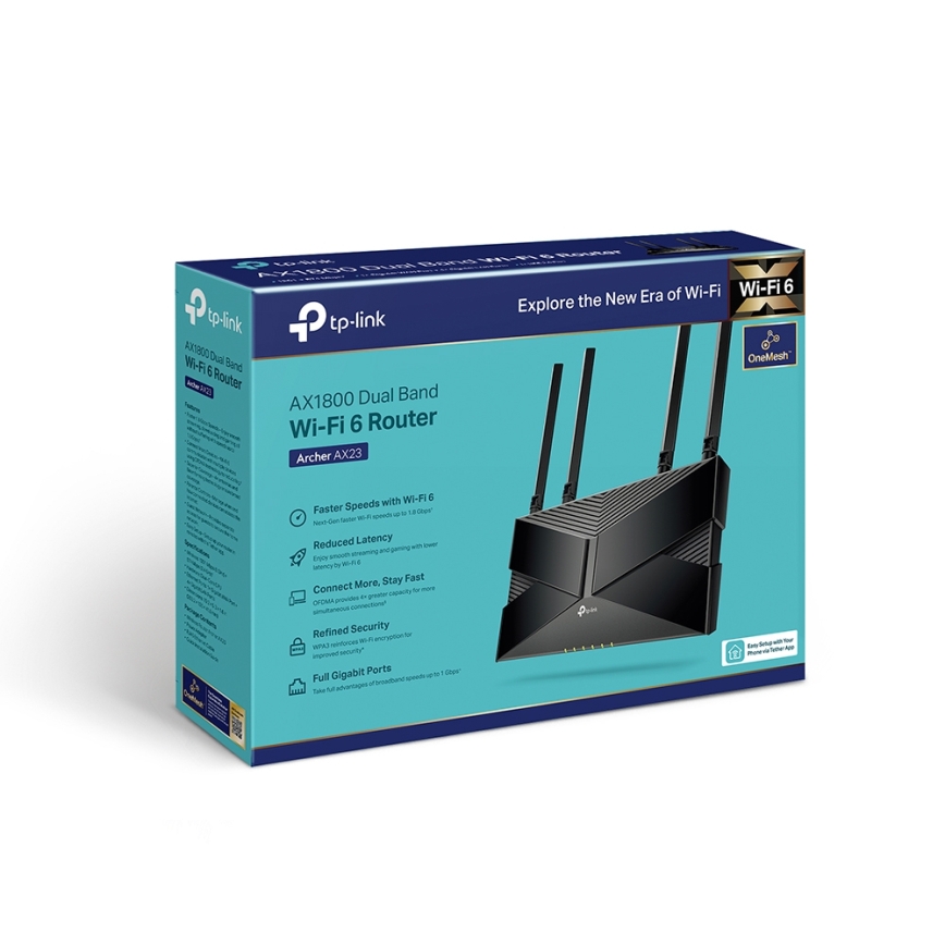 TP-Link - Dvopojasni Wi-Fi 6 usmjerivač Archer AX23