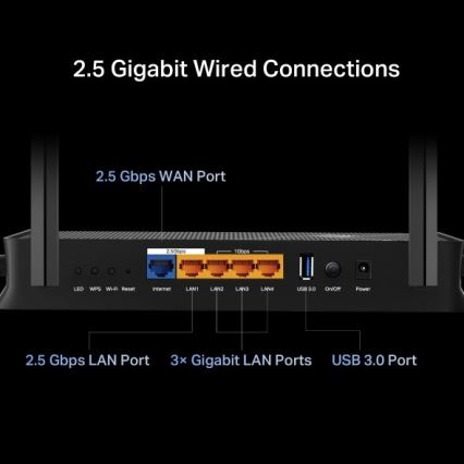 TP-Link - Dvopojasni Wi-Fi 7 usmjerivač Archer BE230