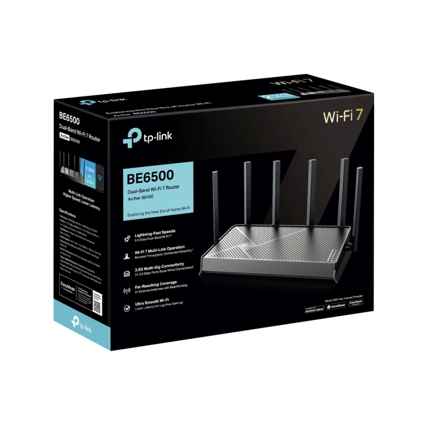 TP-Link - Dvopojasni Wi-Fi 7 usmjerivač Archer BE400