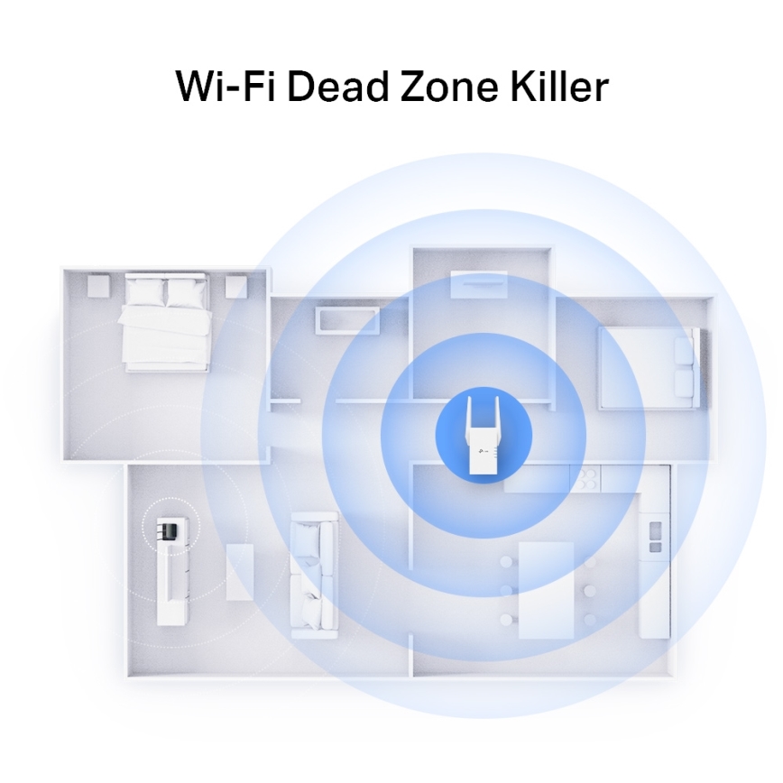 TP-Link - Dvopojasni Wi‑Fi 6 proširivač RE705X