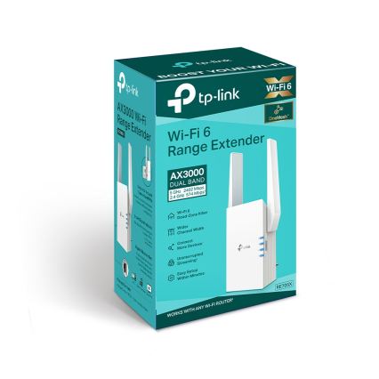 TP-Link - Dvopojasni Wi‑Fi 6 proširivač RE705X