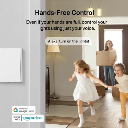 TP-Link - Dvostruki pametni prekidač za svjetla 2xAAA Wi-Fi