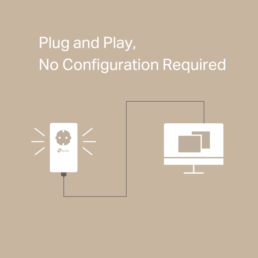 TP-Link - Gigabitni Powerline set s prolaznom utičnicom