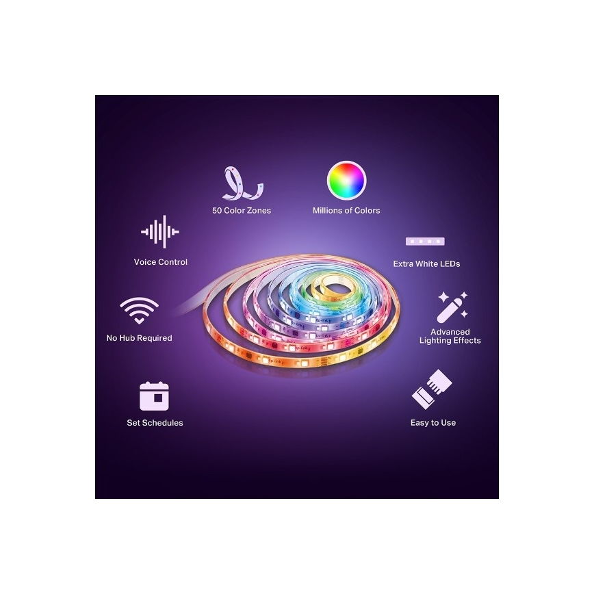 TP-Link - LED RGBW prigušiva traka 5 m LED/13W/230V Wi-Fi