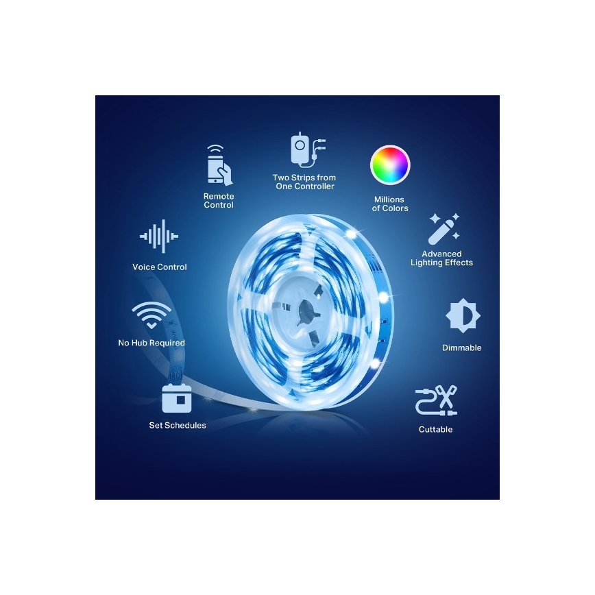 TP-Link - LED RGBW traka s mogućnošću prigušivanja 5 m LED/20,5W/230V Wi-Fi