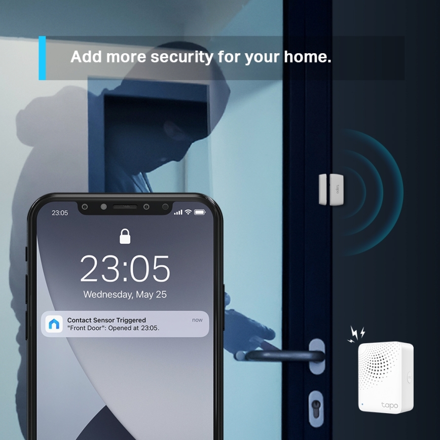 TP-Link - Pametni kontaktni senzor 1x CR2032 Wi-Fi