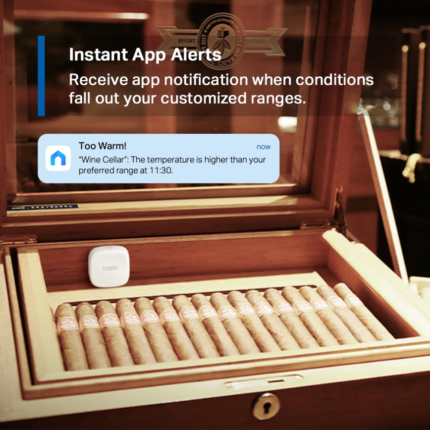 TP-Link - Pametni senzor za mjerenje temperature i vlažnosti 1xCR2450