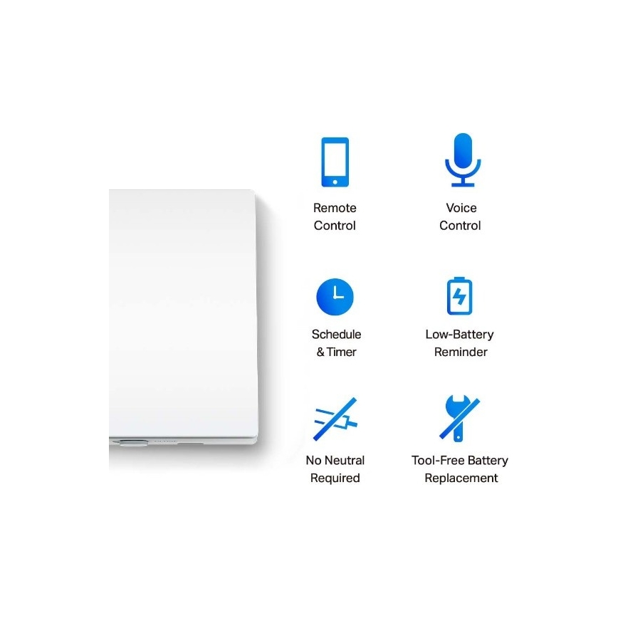 TP-Link - Pametni svjetlosni prekidač 2xAAA Wi-Fi