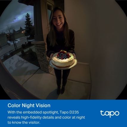 TP-Link - Pametno videozvono 2K 10000 mAh IP66 Wi-Fi Tuya