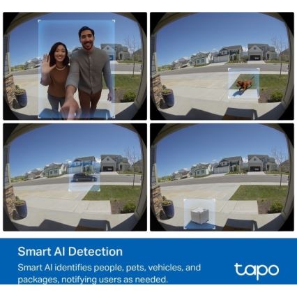 TP-Link - Pametno videozvono 2K 10000 mAh IP66 Wi-Fi Tuya