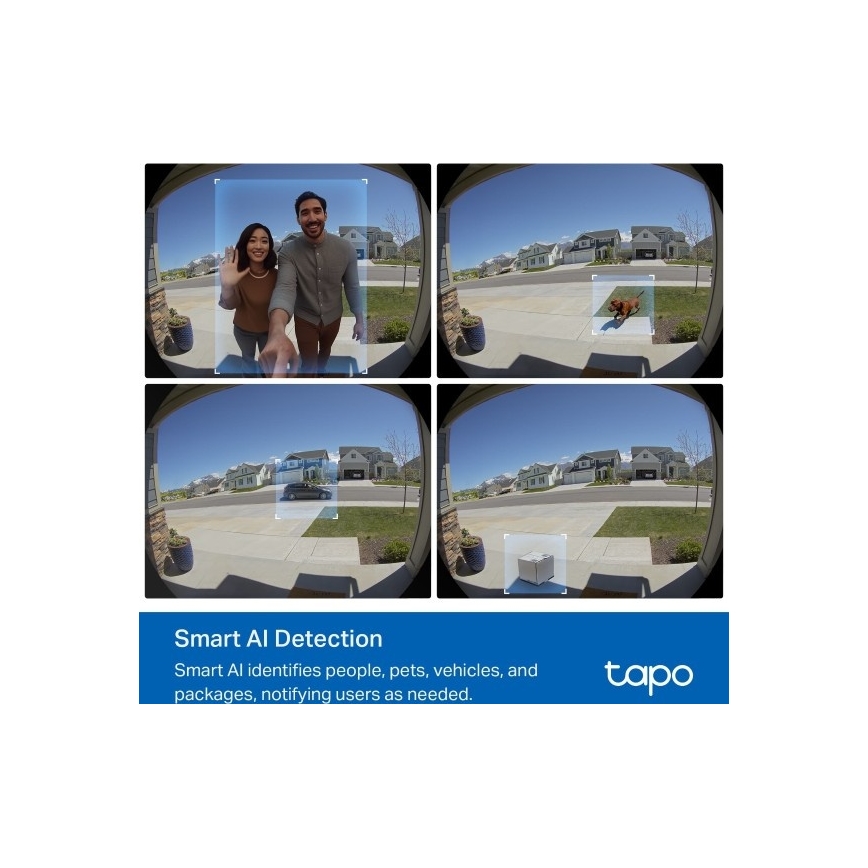 TP-Link - Pametno videozvono 2K 10000 mAh IP66 Wi-Fi Tuya