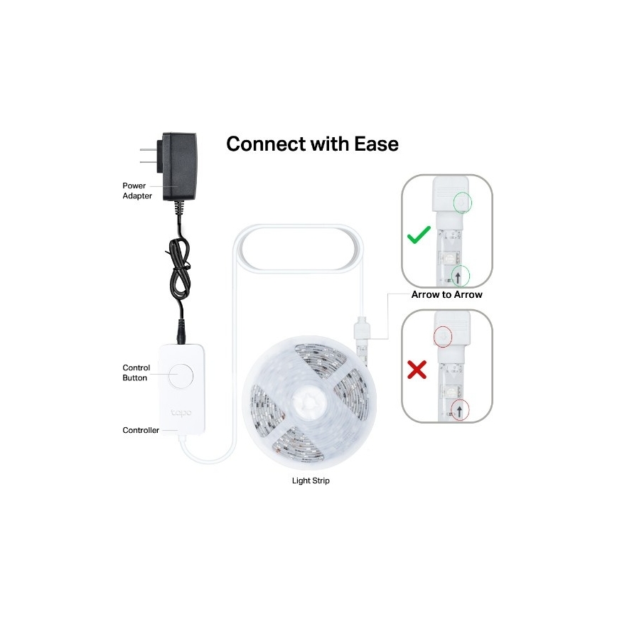 TP-Link - RGBW LED prigušivačka traka 5 m LED/13W/230V Wi-Fi