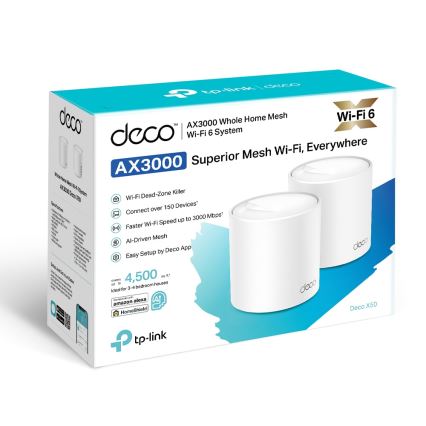 TP-Link - SET 2x Wi-Fi 6 mesh sustav za cijeli dom Deco X50