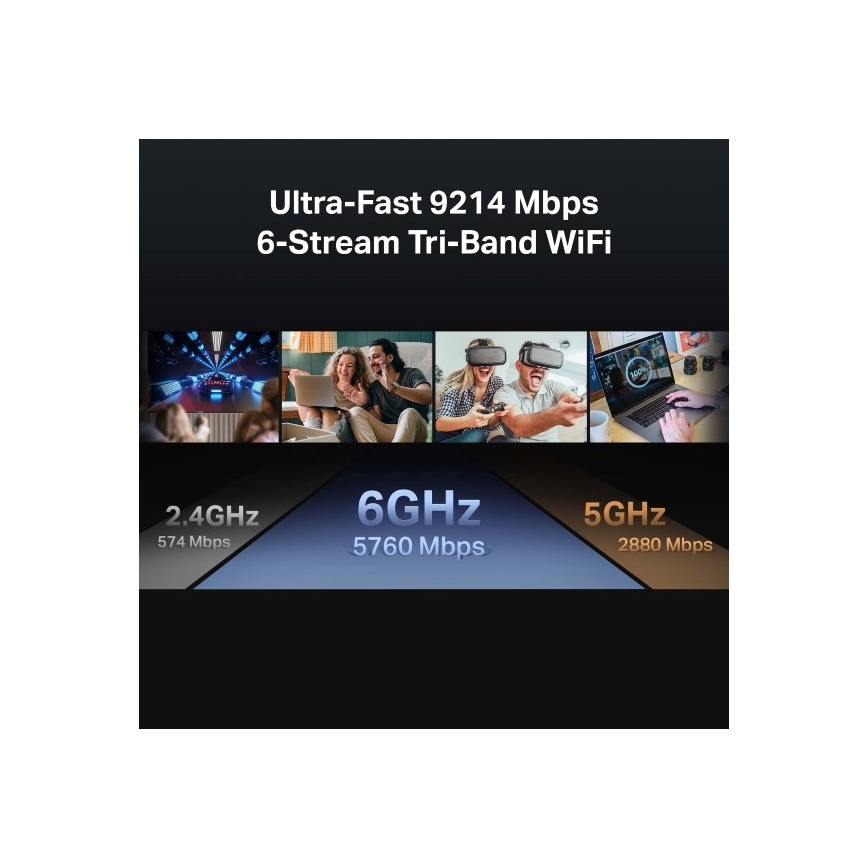 TP-Link - Tropojasni Wi‑Fi 7 usmjerivač Archer BE550