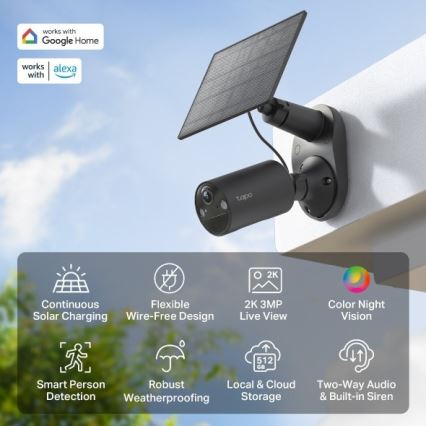 TP-Link - Vanjska solarna kamera sa senzorom, IP65 i Wi‑Fi